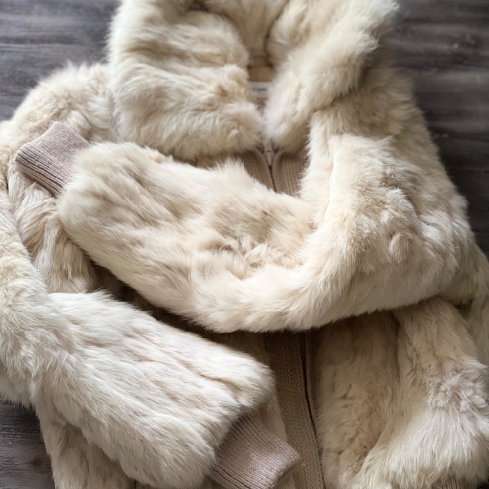 🥂🎉 Vintage, French, Real Fur, Bomber 🥳💋